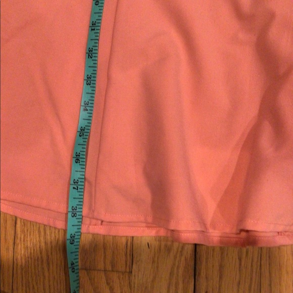 EUC Calvin Klein Ruched fit and flare dress in Peach size 10 - Picture 9 of 11